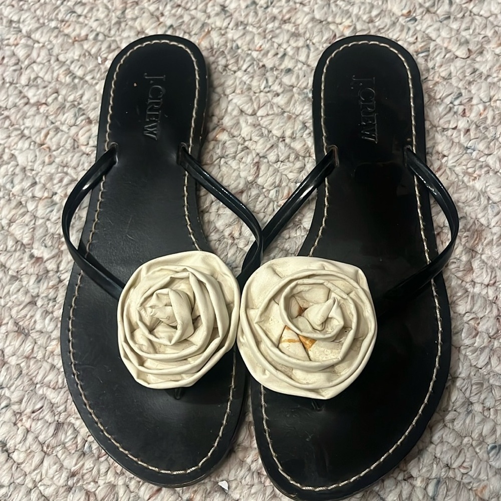 Jcrew flower sandals
